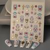 Bohemian Small Pattern Nail Stickers With Golden Hot Stamping Craft Exotic Totem Holiday Essential