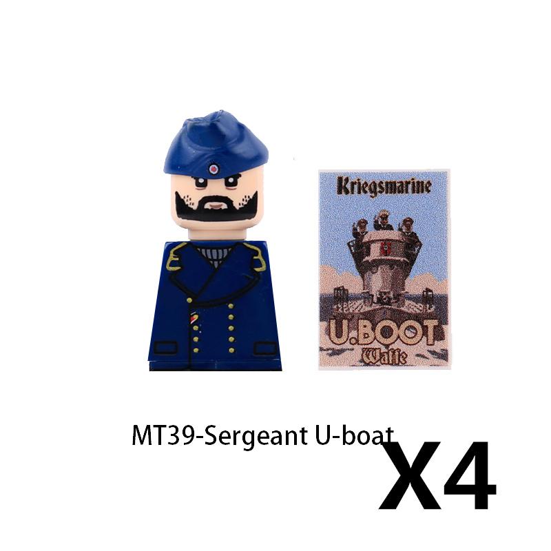 Military Soldier Figure Building Blocks British US French Army Weapons 101 Airborne Division Officer Infantry M1 Toys Gifts D126