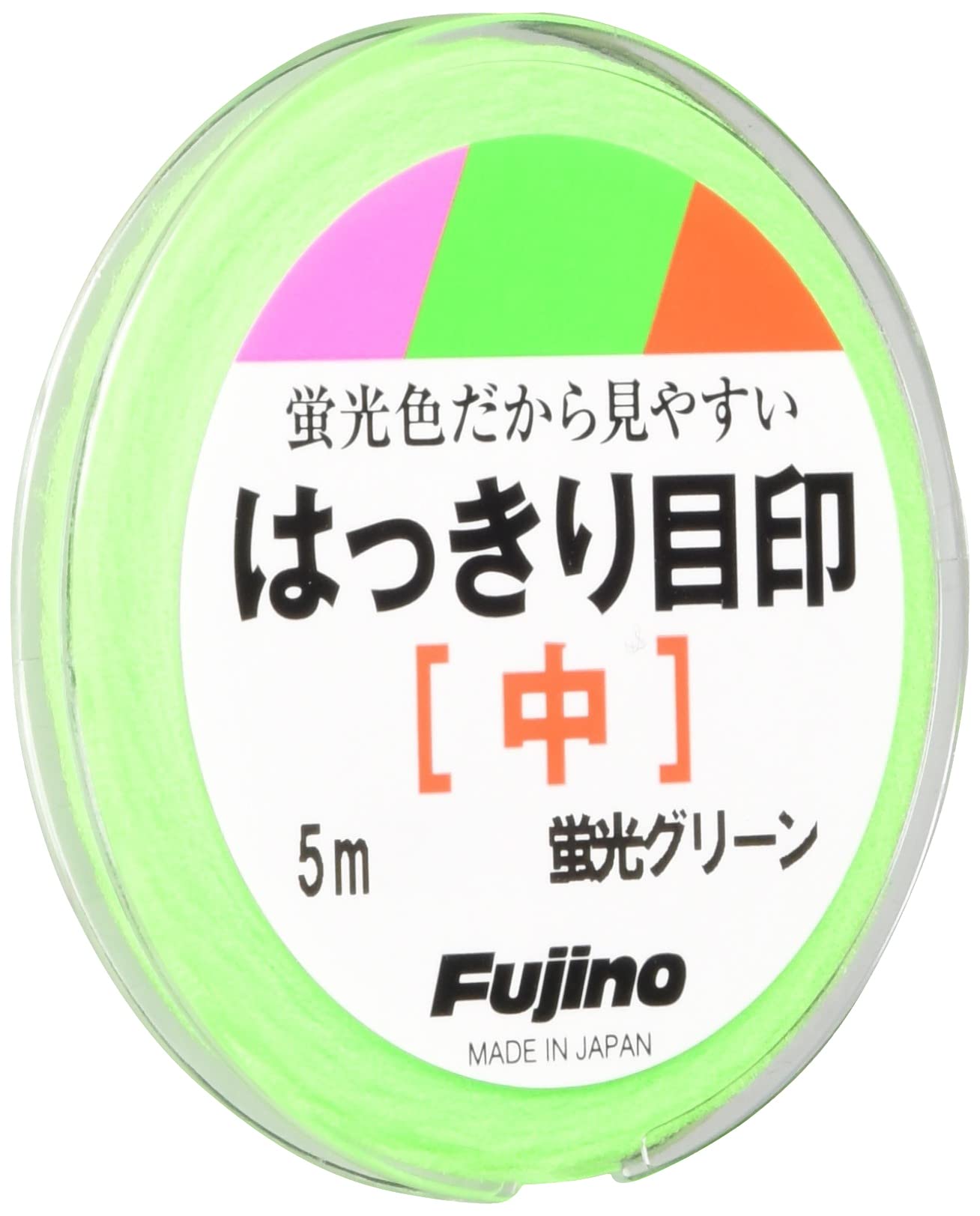 Fujino Clear Mark 5м Флуоресцентно-зеленый Medium зелёный