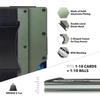 Card Holder Wallet - Aluminum - Black - RFID Blocking - Elegant Design - 10 Cards Max