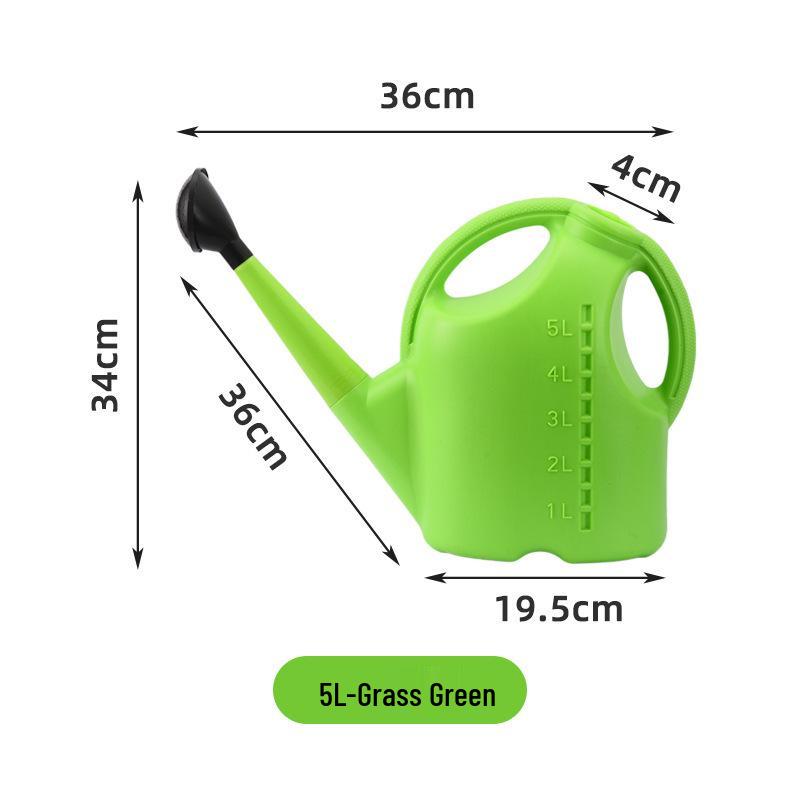 Large Capacity Long Spout Plastic Watering Can for Flowers and Vegetables