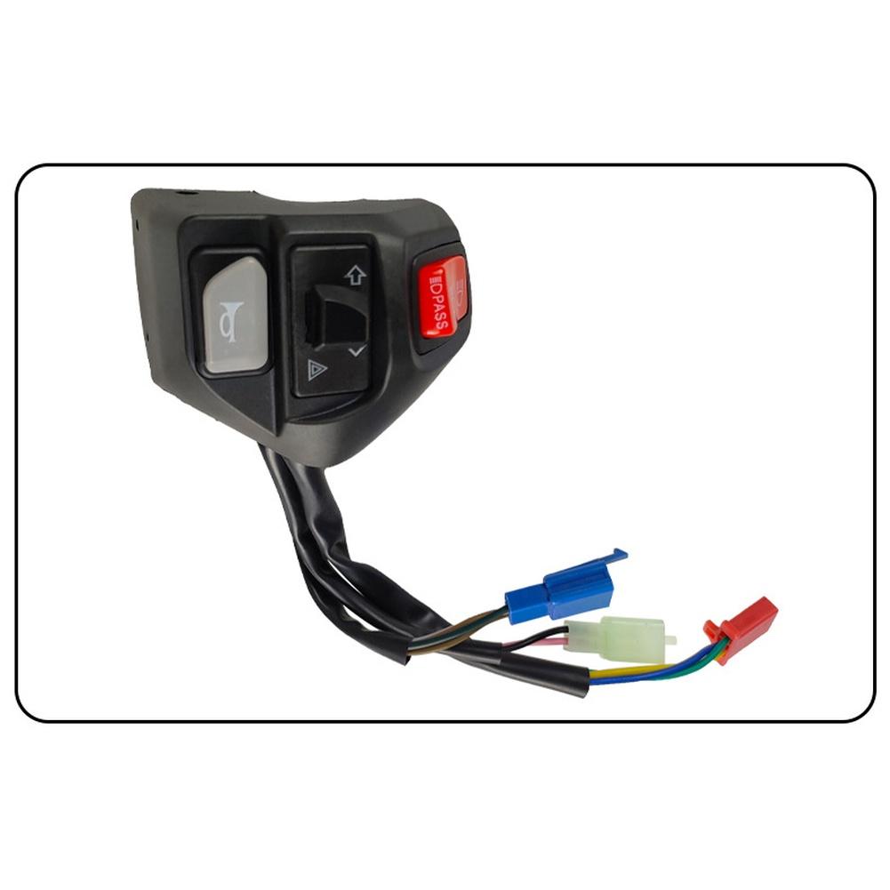 Handlebar Combination Switch with Flameout and Pass Power Control for AEROX155 Motorcycle Lightweight ABS Plastic Construction