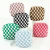Checkered Period Bag for Women Girls Knitted Sanitary Napkin Bag Cute Menstrual Pad Pouch Tampon Holder for Purse