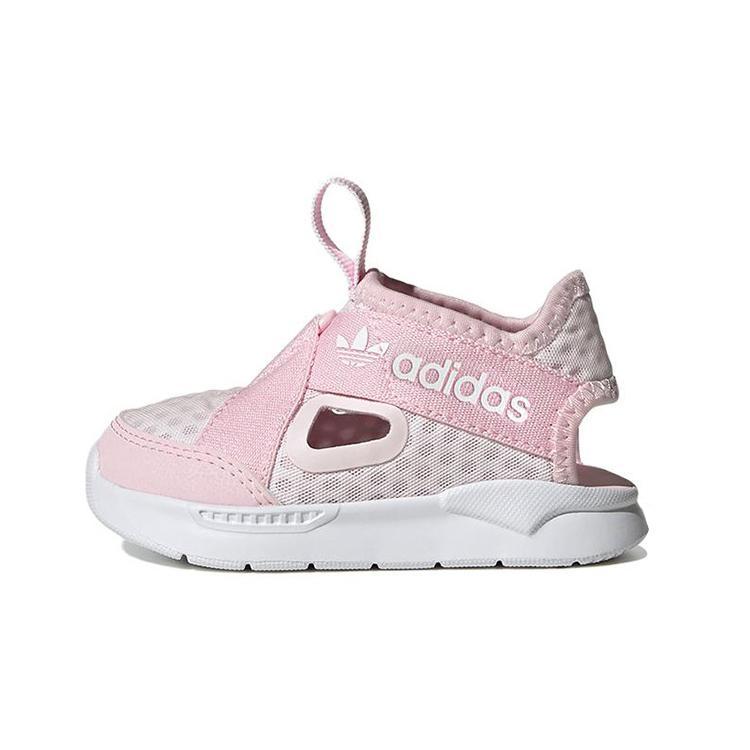 Adidas Originals 360 Sandals Elastic Band Children s Sandals Pink White Kids  FZ5617 33