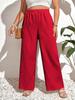 European & American High-Waisted Lace-Up Women's Casual Trousers