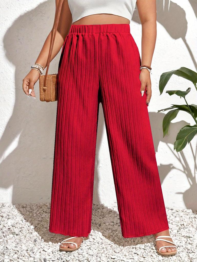 European & American High-Waisted Lace-Up Women's Casual Trousers