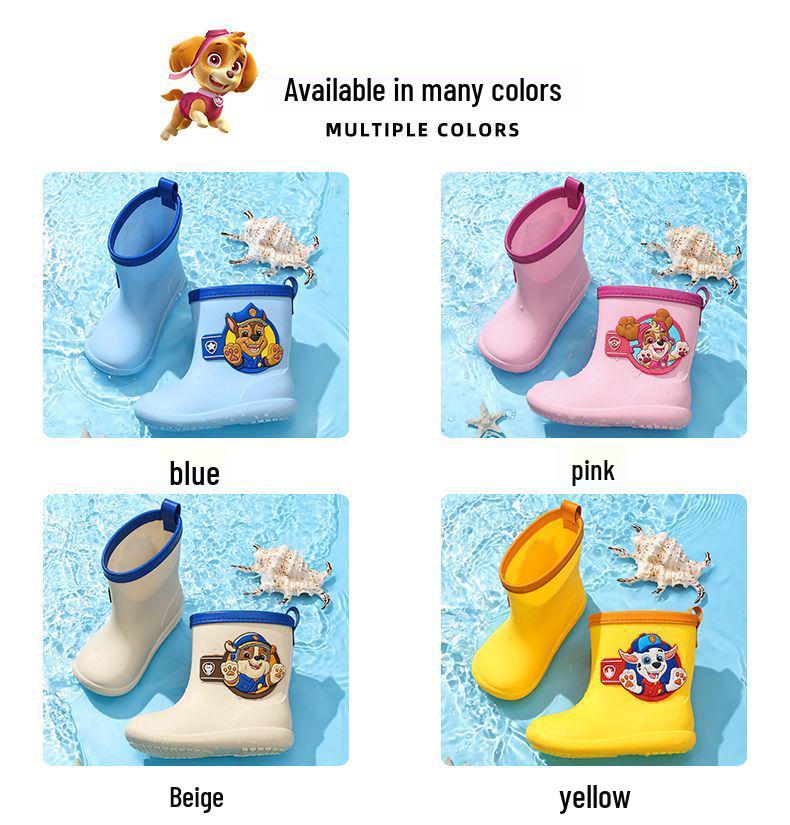 Paw Patrol Kinder Anti-Rutsch Wasserdichte Gummistiefel für Jungen & Mädchen