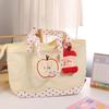 Solid Color Funny Handbag Harajuku Nylon Tote Bag Fashion Fruits Shoulder Bag  Male