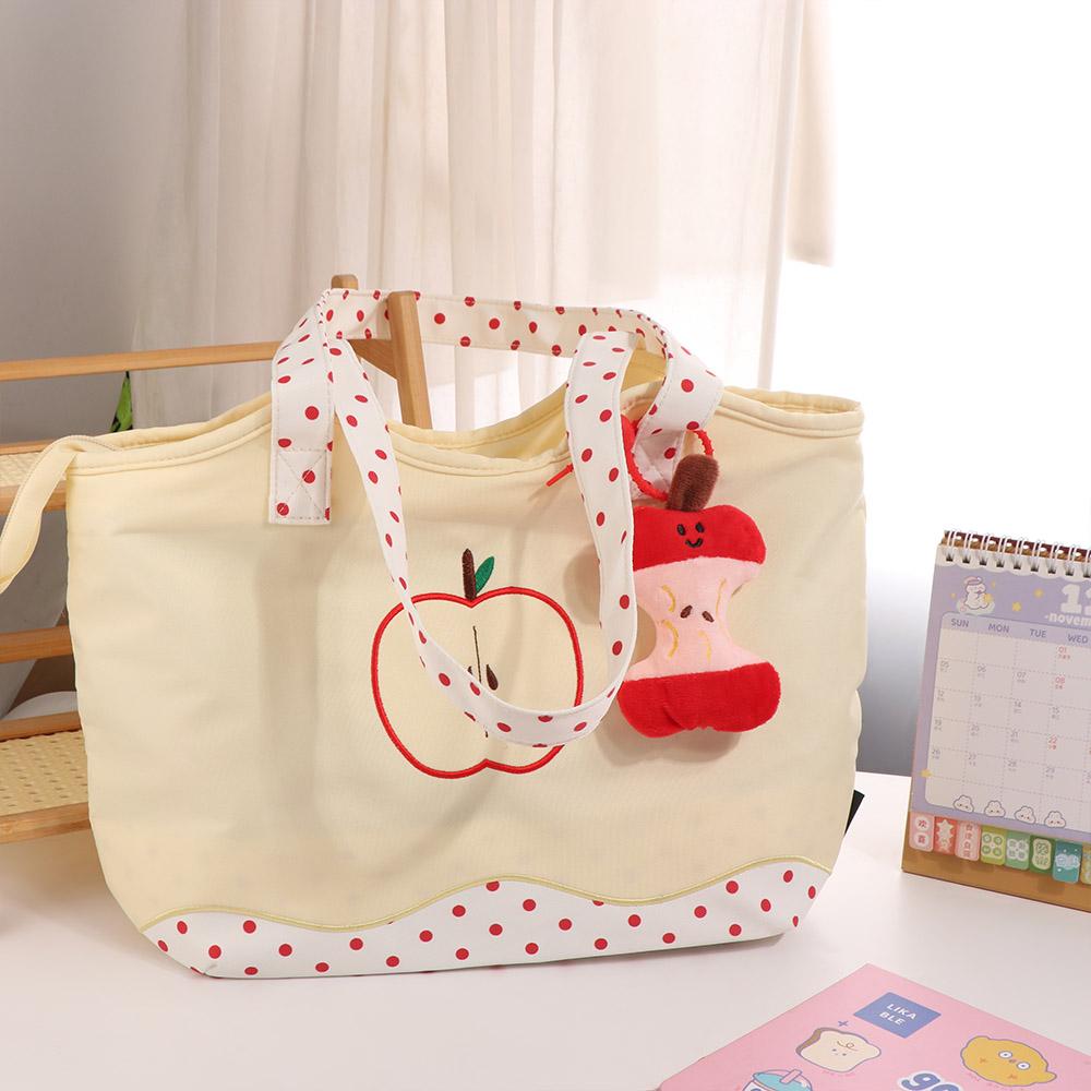 Solid Color Funny Handbag Harajuku Nylon Tote Bag Fashion Fruits Shoulder Bag  Male