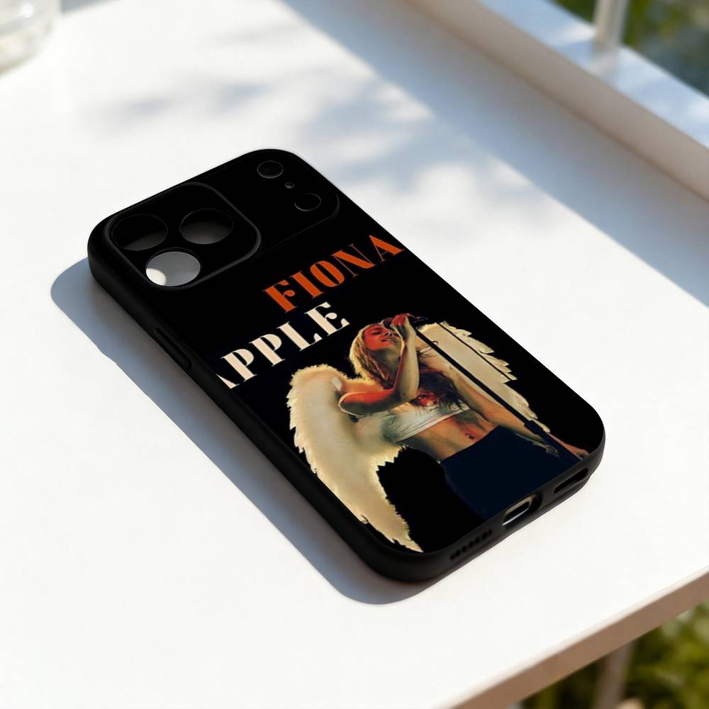 

F-Fiona Apple Cool Phone Case For iPhone 17,16,15,14,13,12,11,Pro,Max,Plus,E,SE4,Air,Mini Black Precise Hole Matching iPhone15pro
