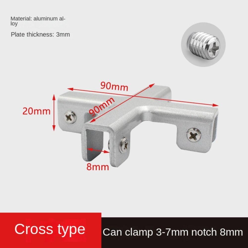 T-cross Glass Clip Reinforcement Corner Guard New Fixing Clip Glass