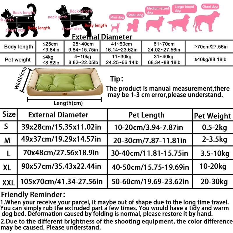 Waterproof Dog Bed Soft Sleeping Mat Washable Anti-Slip Oxford Cloth Pet Bed Mat for Small Medium Large Cat Summer Home Decors