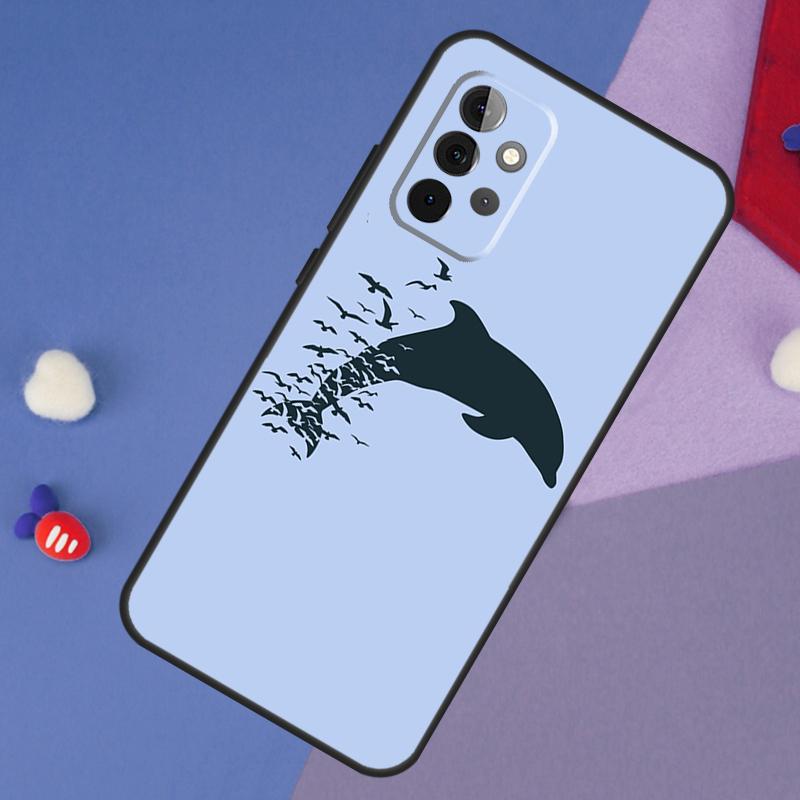 Dolphin Case For Samsung Galaxy A15 A54 A34 A14 A13 A53 A16 A26 A36 A56 A12 A22 A32 A52 A06 A35 A55
