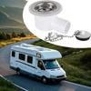 RV Stainless Steel Sink Waste Drain Fitting Universal Angle Adapter & Seal for RV Kitchen Bathroom Boat Motorhome
