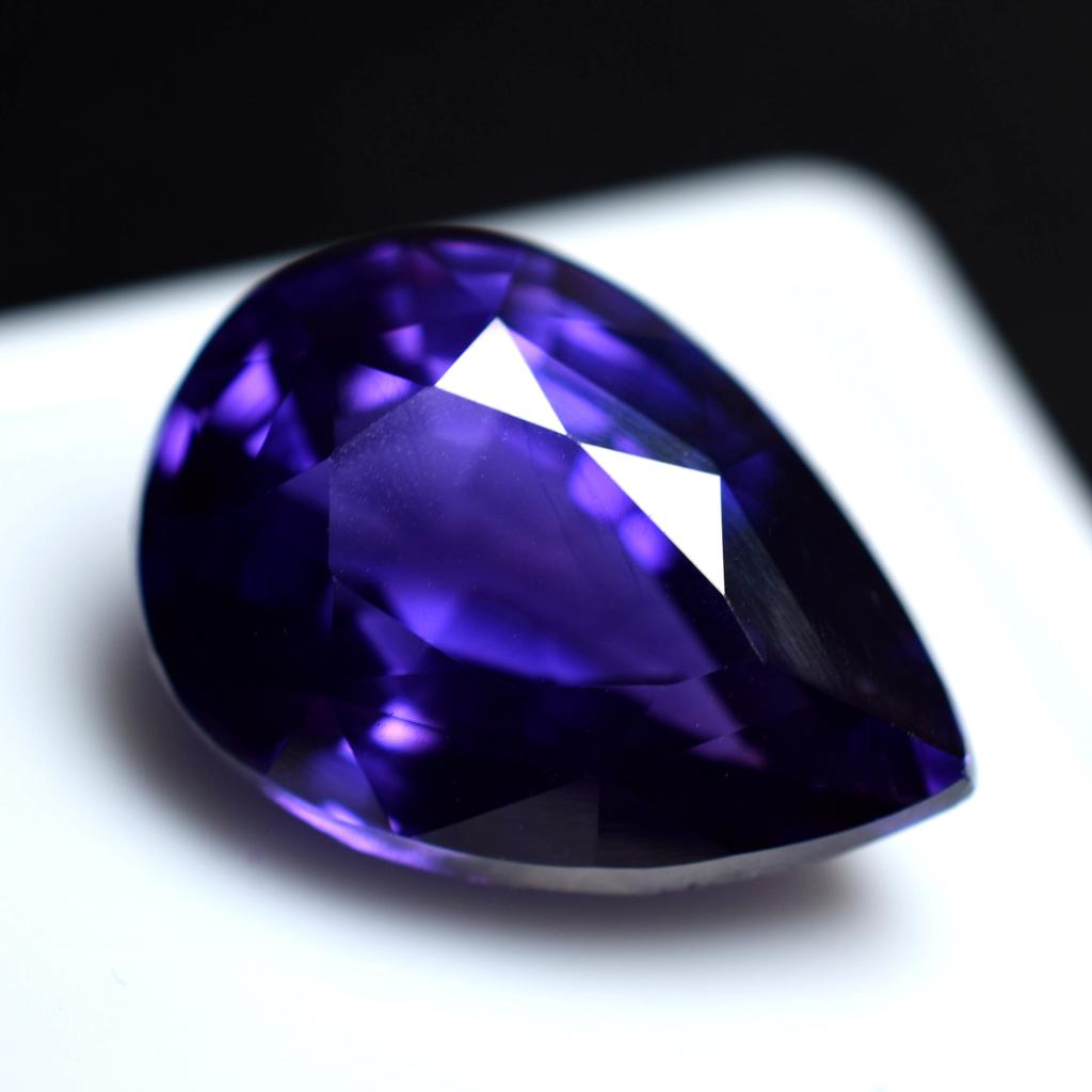 Natural Purple Tanzanite Loose Gemstone 9.50 Ct Pear Shape for Jewelry Making and Gem Collections