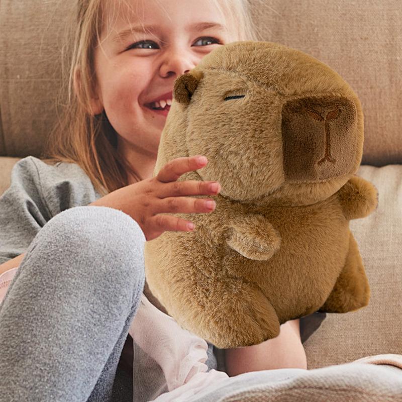 Kids Stuffed Capybara 9-Inch Ultra Soft Dress Up Dolls Realistic Animal Plushies Kids Plush Doll Toys with Clothes & Accessories