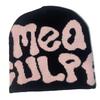 Hot Sell Customized  Adult Fashion Printing Soft Winter Hat Knitted With Letters for Men and Women