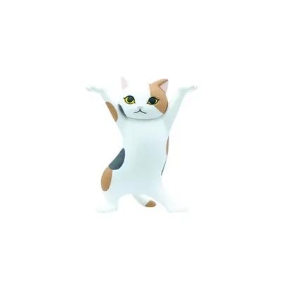 Kawaii Cats Pen Holder Funny Cat Doll Ornaments Plastic Crafts Earphone Support For Room Office Desk Home Decoration Accessories