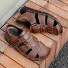 Fashion Fashion Mens Genuine Leather Summer Flats Non Slip Outdoor Male Sandals Water Walking Hiking Trekking Shoes Casual Beach Shoes
