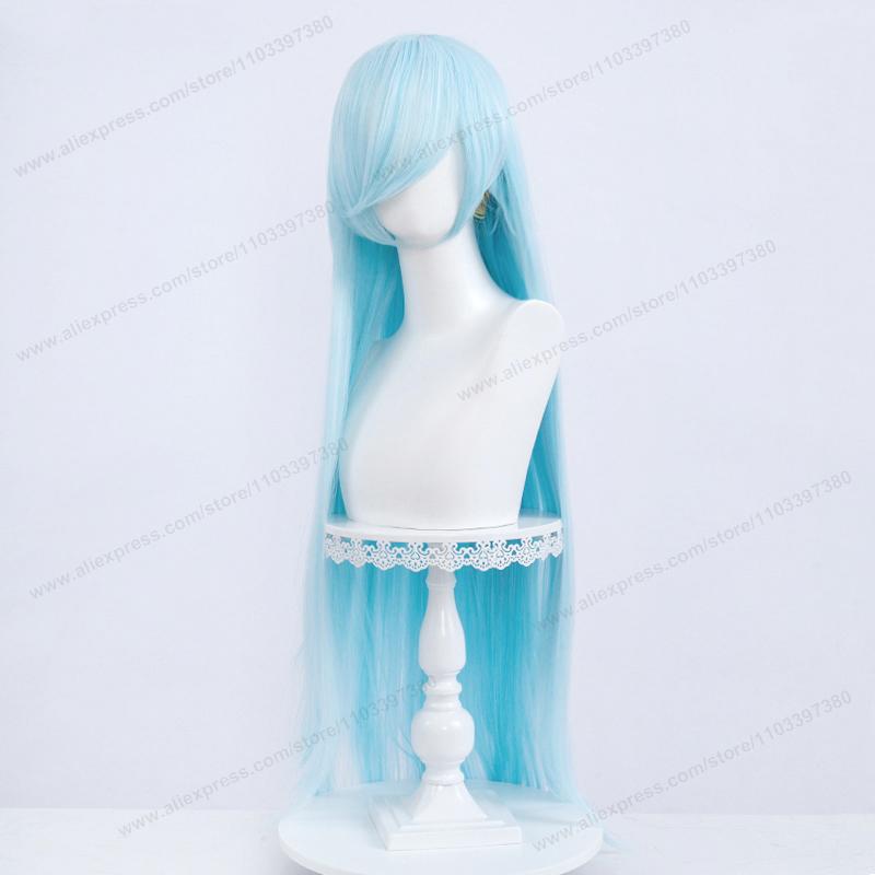 Anime 100Cm Long Staight Cosplay Synthetic Wig Black White Red Pink Brown Gold Blue Women Heat Resistant Hair High Quality Wigs