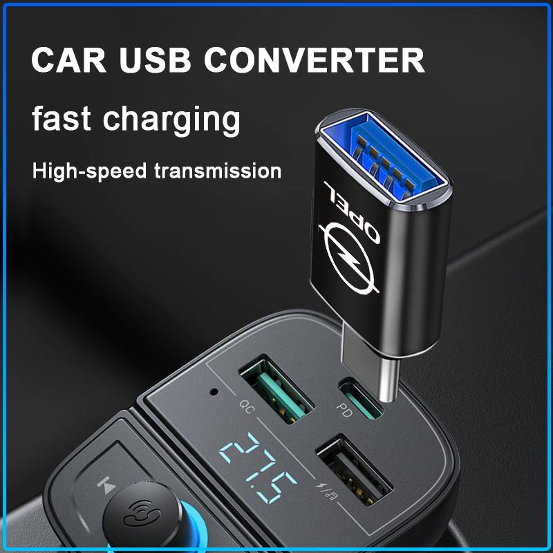 Car Type-C Turn USB3.0 Adapter Auto Converter Interior Parts For Opel Astra C G H Insignia J K Zafira B Corsa Vectra C Corsa C