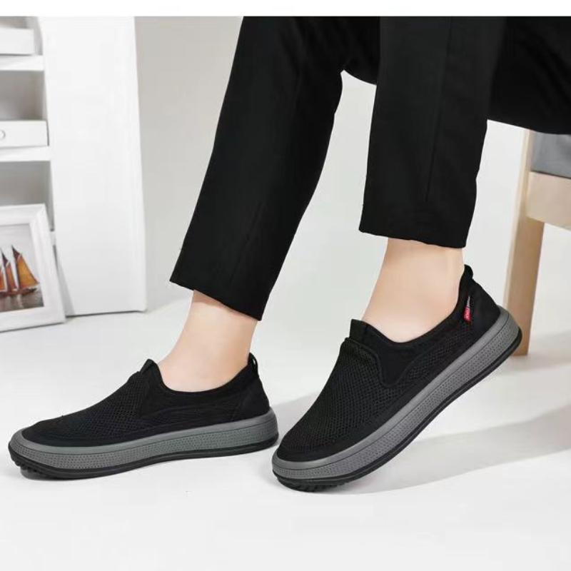 Herrenschuhe Sommer 2024 Alte Peking Stoffschuhe Mesh-Oberfläche Super Atmungsaktiv Herren Sommer Atmungsaktive Sport Mesh-Schuhe