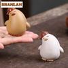 Yixing Zisha Cute Adorable Wobbly Duck Tea Pet Japanese Tea Sculpture Tea Figurine Play Toys Tea Statue Ornaments Collection