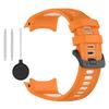For Garmin Instinct 3 Solar 45mm/AMOLED 45mm Watch Band 22mm Dual Color Silicone Replacement Strap