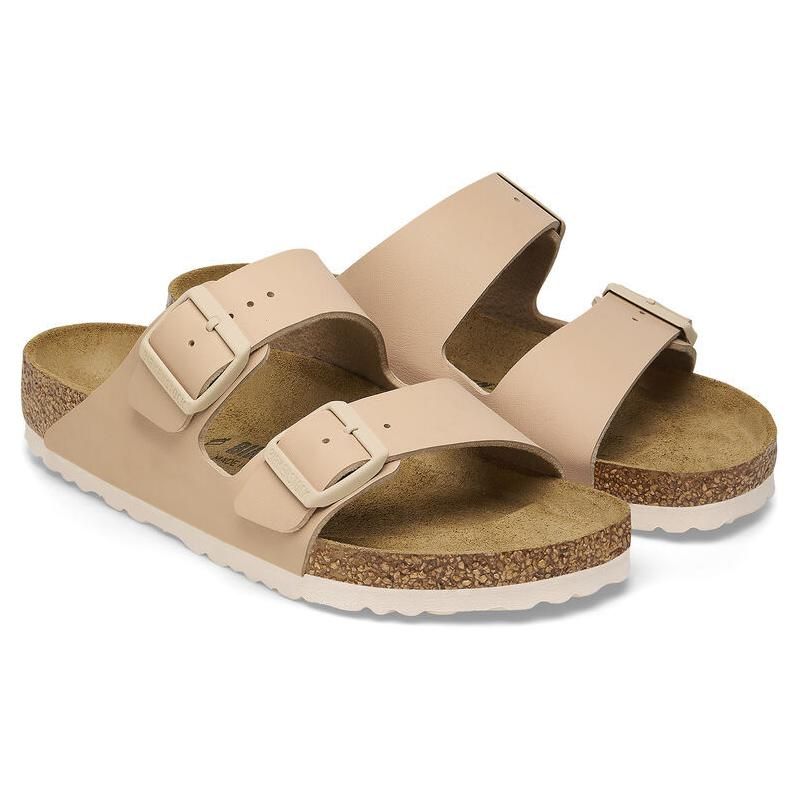 Birkenstock Comfortable Round Toe Versatile Thick Sole Buckle Slide Sandals Unisex Sandals Nude 1027723