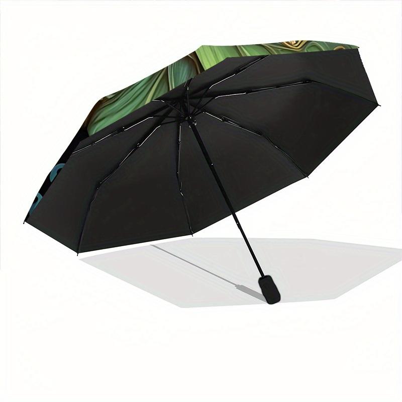 1pc Butterfly Moonlit Compact Travel Umbrella, Automatic Folding Lightweight Windproof 8-Bone Reinforced Design, Portable for Backpack Durab