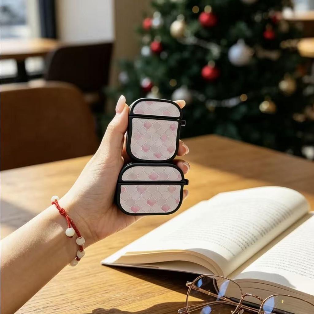 Girls heart powder diamond earphone case for Apple AirPods 1 earphone case AirPods Pro 1 soft
