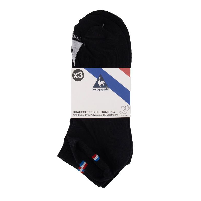 

Беговые носки набор из 3 пар черные coqsportif/x3 Мужские LE COQ SPORTIF 42/46 чёрный