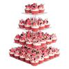3/4 Layers Acrylic Multi-Purpose Square Display Stand Base For Cupcake Jewelry Statue Decor Wedding Party Desktop Storage Rack