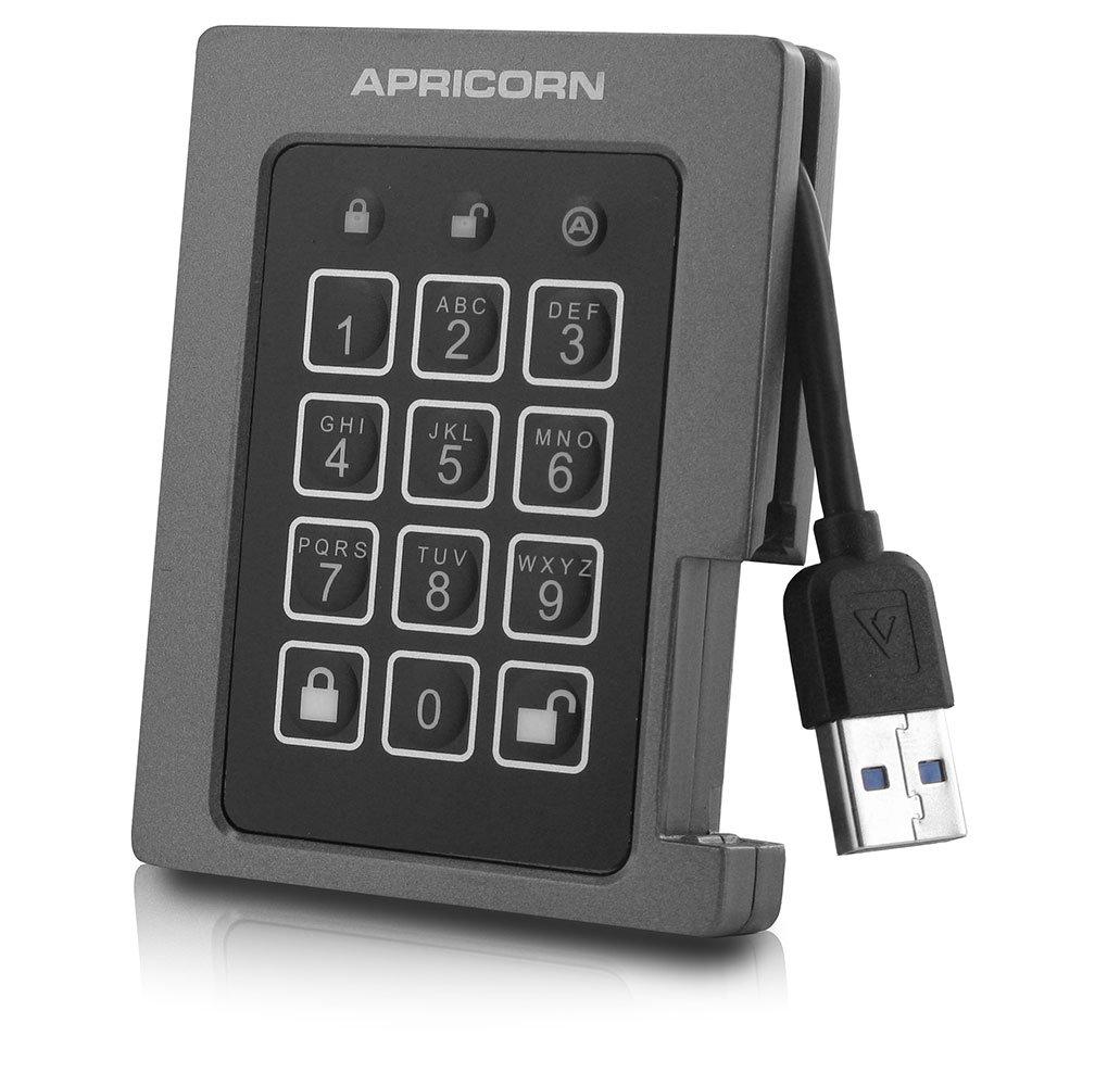 

Apricorn Aegis Padlock SSD USB Portable SSD 2TB HD2230 - 3.0, ASSD-3PL256-2TBF