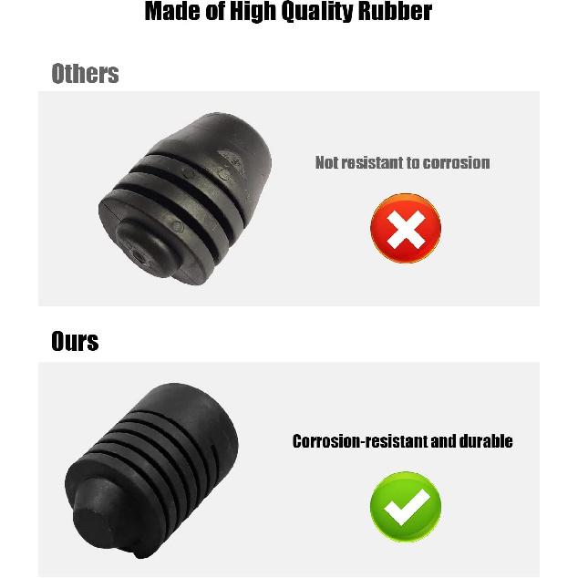 2PCS Hood Stop Bumpers Rubber, Hood Rubber General Standard Cushion Bumper Fit for Nissan Teana Sunny Bluebird Tiida Sylphy Hood Stops Fit for