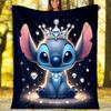1pc S-Stitch1 Theme Blanket - Digital Print, Polyester, Cozy for All Seasons, Perfect for Outdoor, and Travel