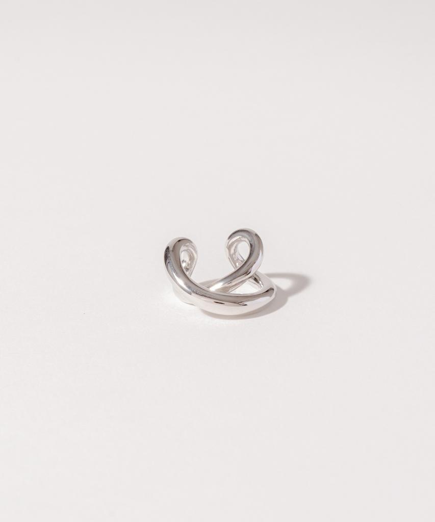 Novice Tokyo Cross Ear Cuff / Silver
