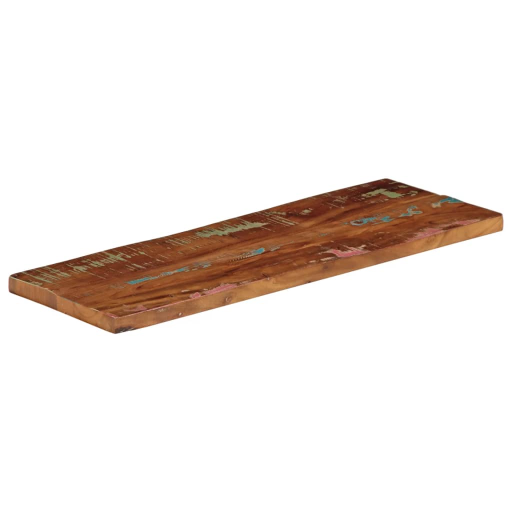 Tabletop 80x20x3.8 Cm Rectangular Solid Reclaimed Wood