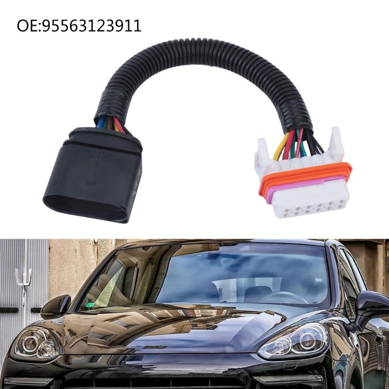 Headlight Wiring Harness for Select 2003-2006 3.2L 4.5L Applications, Sleeved Front Lamp Repair Wiring 95563123911