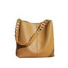HEALTIM Genuine Leather Shoulder Bag for Women, Crossbody Bag, Large Capacity, Self-Standing, Lightweight, Water-Repellent, Soft, Premium Cowhide