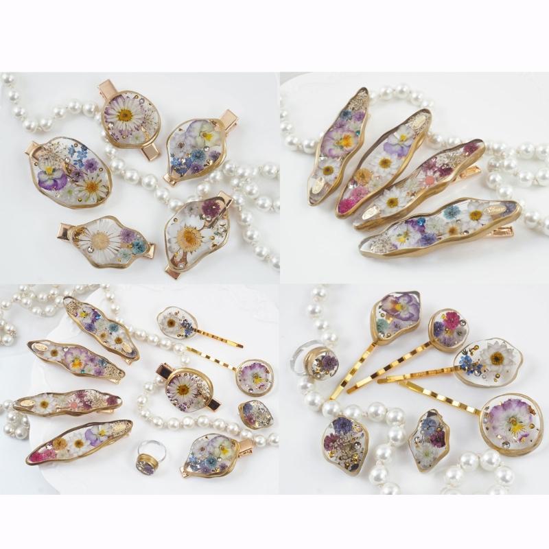 Barrettes Silicone Molds Geometric Hair Clip Epoxy Resin Mold For DIY Resin Hairpin Crafts Jewelry Making Accessorires