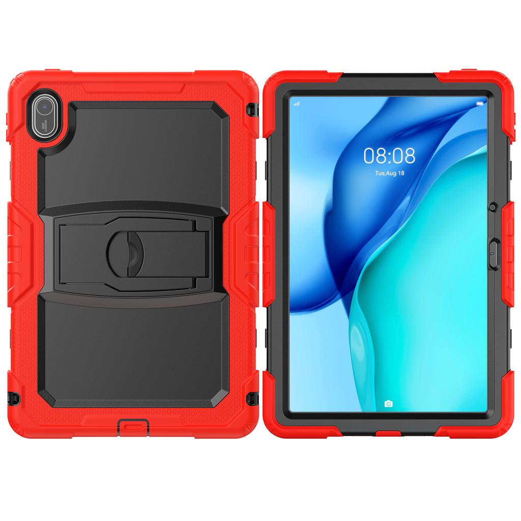 For Huawei MatePad SE 11 Case Kickstand PC + Silicone Shockproof Tablet Cover with Shoulder Strap