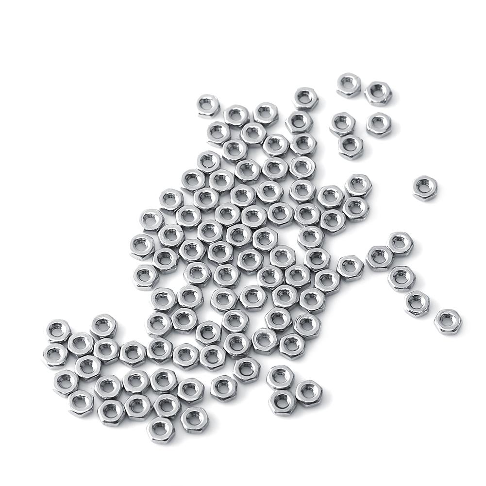 M2 304 Stainless Steel Screws With Hex Nuts Washers Assortment Fasteners( Head)