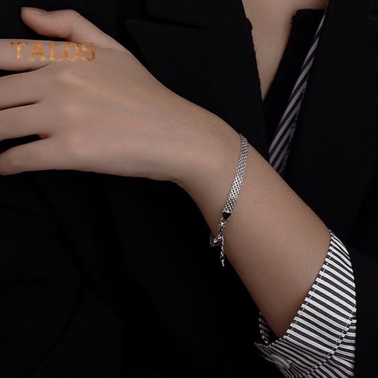 

Браслет унисекс в стиле хип-хоп, многослойный, кружевной, плетеный, медный, индивидуальный, регулируемый, полированный, для женщин и мужчин, для клубной вечеринки, на запястье белый