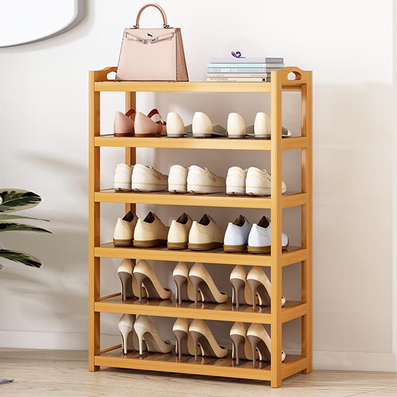 Simple Bamboo Shoe Rack & Storage Shelf