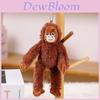 Plush Monkey Keychain With Soft Short Plush For Bag Ornaments And Gift For Girls