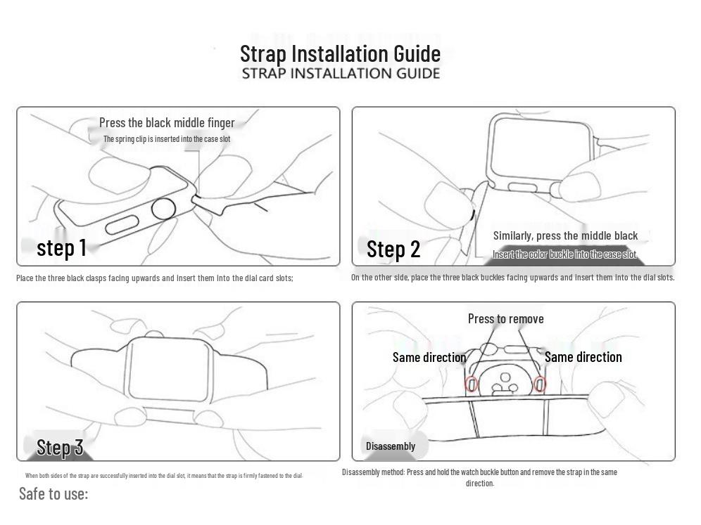 Cinturino in Acciaio Inossidabile Solido Compatibile Apple & Huawei per GT5/iWatch S10