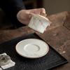 Plant Gray Hand-painted Persimmon Ruyi Horseshoe Covered Bowl Ceramic Three-talent Gaiwan Covered Cup Single Oven Mitts Tea Bowl