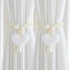 2pcs Curtain Ties Heart-Shaped Design Modern Home Decor Living Room and Bedroom Accessories Soft Texture