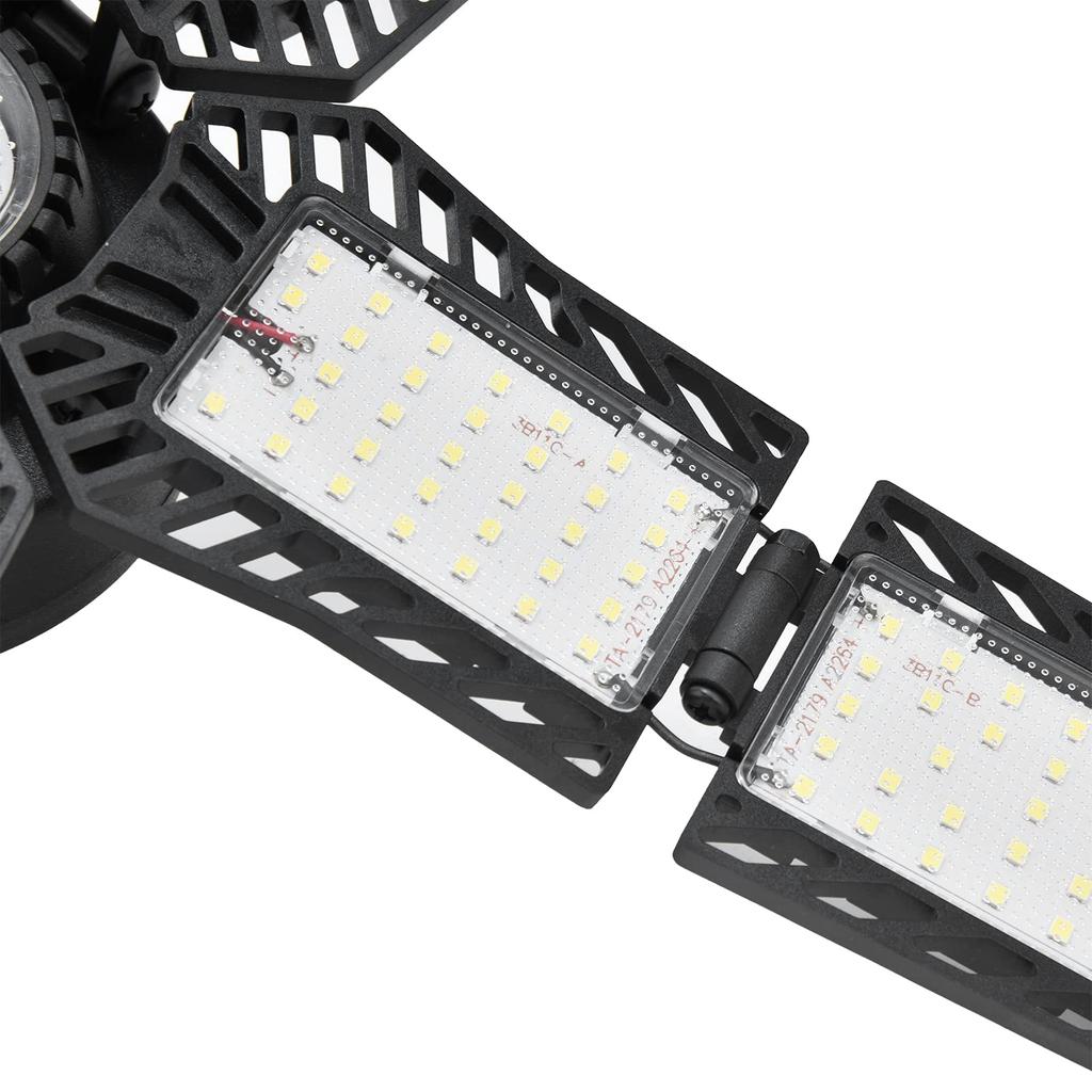 LED Garage Light, E26E27 Garage Ceiling Light, 11 Panels, 180W 18000ML Supermarket Ceiling 360° Emergency Light, Suitable for Basements